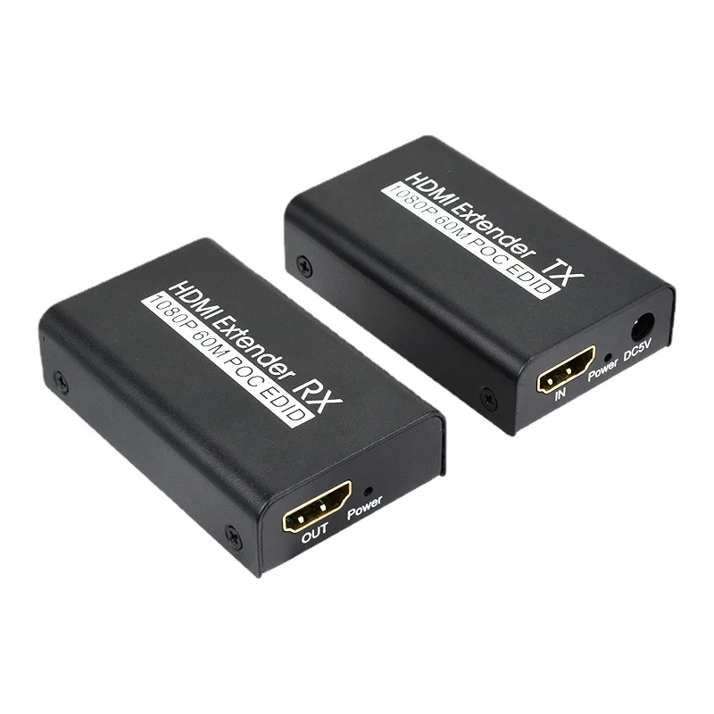 

HDMI Extender 60m - HD Network Transmitter with POC Power Over Cable, EDID Function, R Network Extender