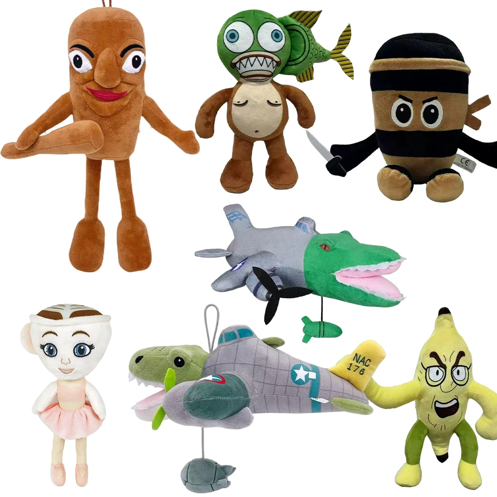

38style Italian Brainrot Tung Tung Tung Sahur Plush Toys Tungtung Sahur Tralalero Tralala Shark Plush Soft Stuffed Doll Gift.