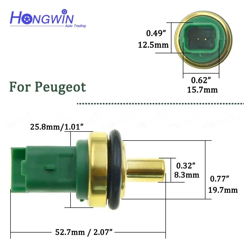 Coolant Water Temperature Sensor Switch 1338.C1 1338C1 For Peugeot 107 206 207 307 308 406 407 508 Ford Mazda Mini Toyota Volvo
