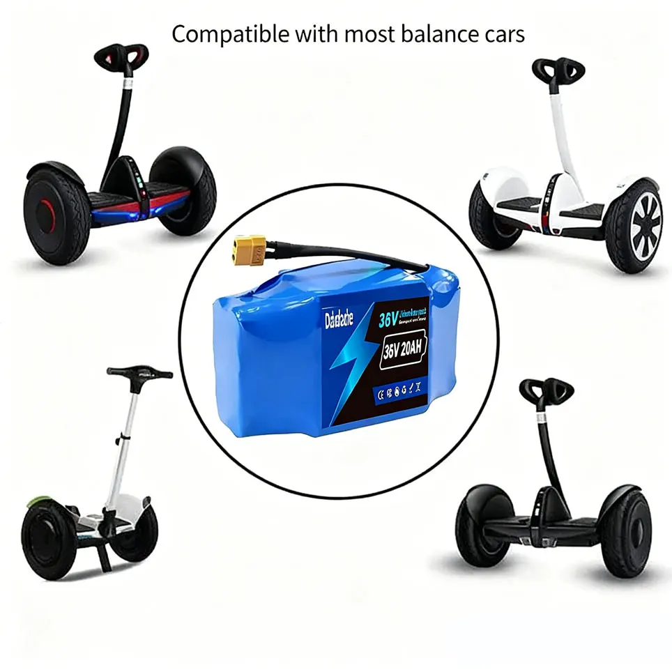 Batterie au lithium rechargeable 36v 20Ah 10S2P 20000mAh 18650 pour scooter électrique auto-équilibré Hoverboard 2025 SU Original