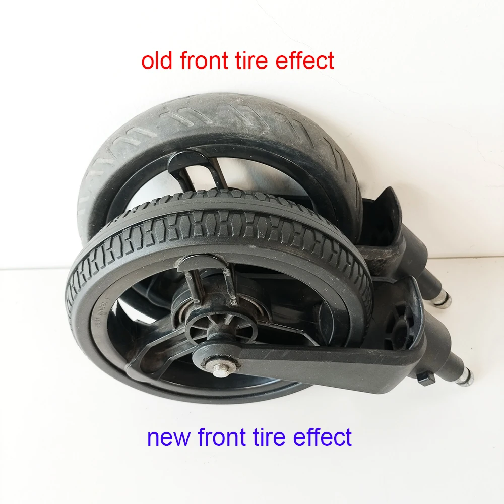 إطار عربات التي تجرها الدواب لعجلة Valco الأمامية أو الخلفية لتخصيص غطاء إطار PU مع ملحقات استبدال عربة الأطفال ذاتية الصنع #5