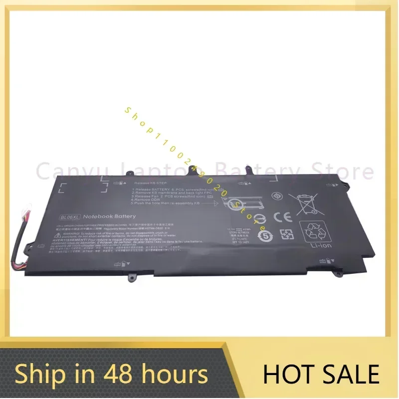 

2024 Новый аккумулятор BL06XL для HP EliteBook Folio 1040 G0 G1 G2 серии BL06 HSTNN-DB5D HSTNN-W02C 722236 -171 Аккумулятор для ноутбука