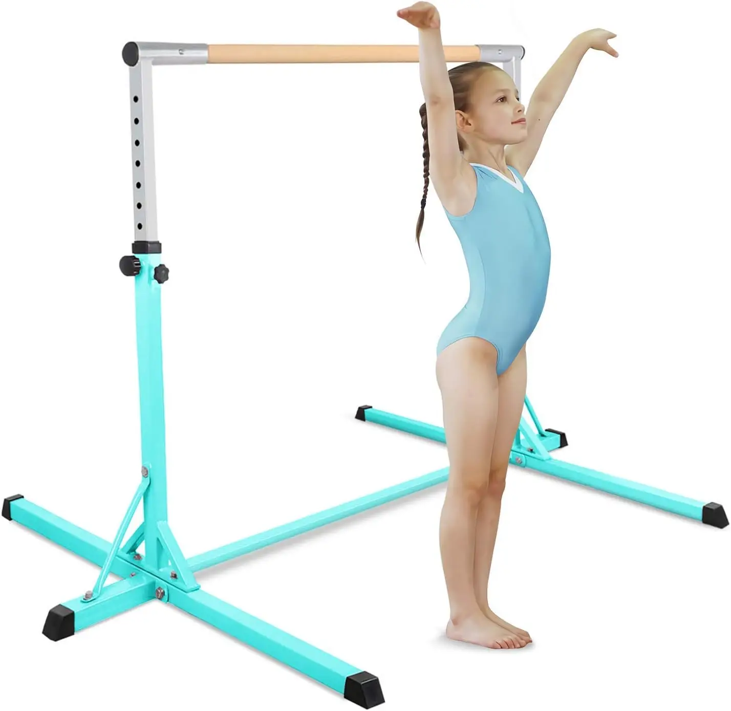 Top Selling Professional Gymnastics Horizontal Bars Portable and Adjustable Height Foldable Metal Design for Home Use