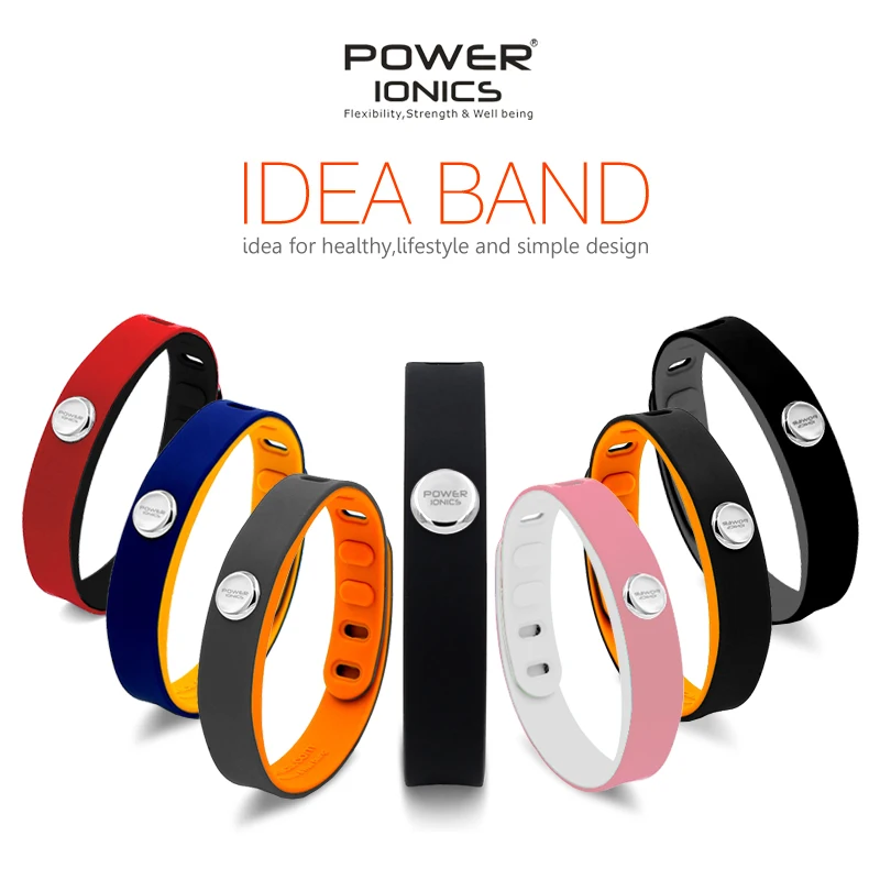 Power Ionics 3000ions Sports Waterproof Titanium Bracelet Wristband Improve  Sleeping Slimming