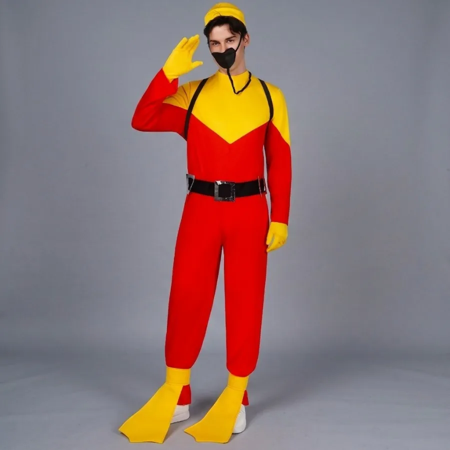 Disfraces de Halloween para adultos, ropa profesional para juegos de rol, disfraz de buzo para cosplay, ideal para fiestas de carnaval, actuaciones en bares y eventos. Conjunto de mono.