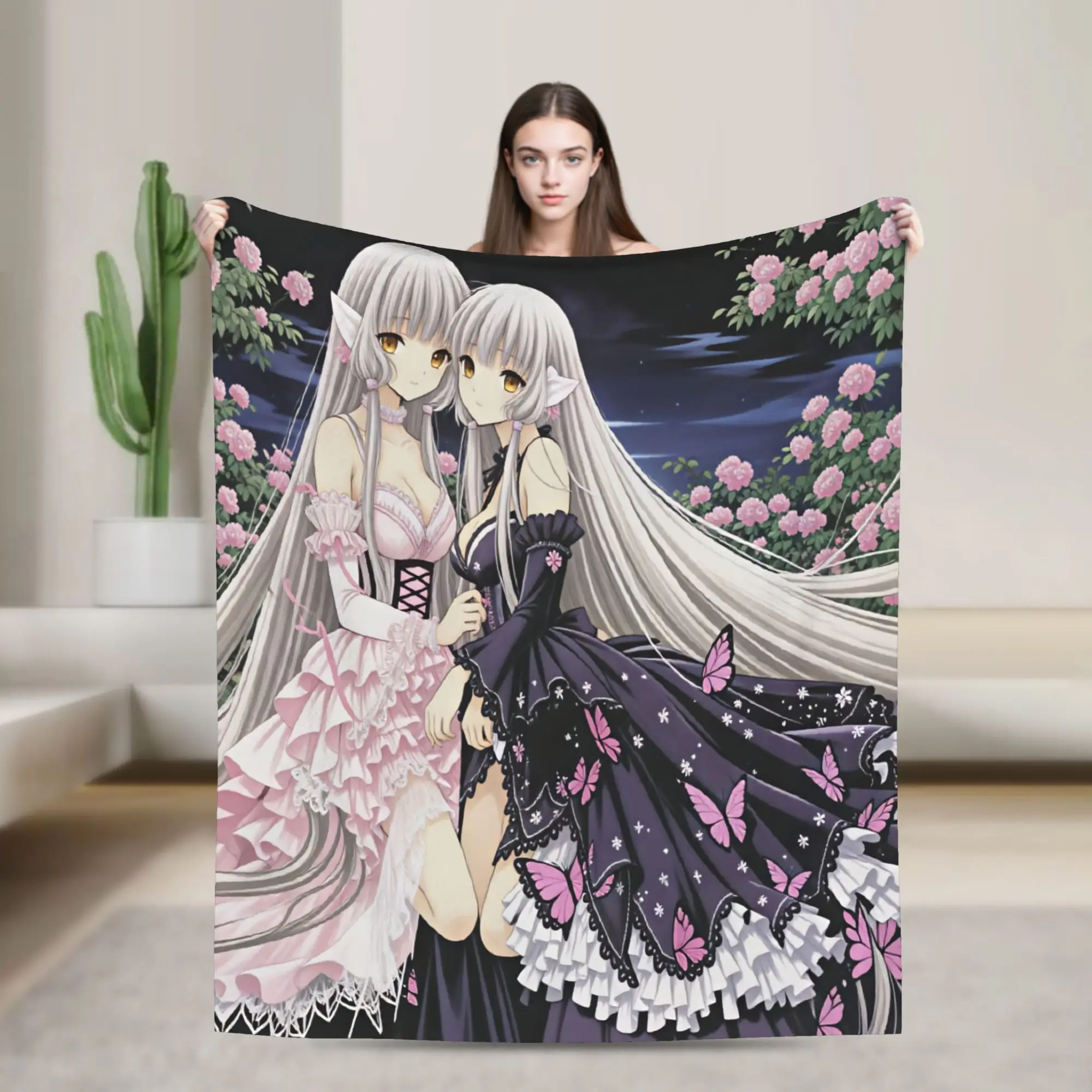 Anime N-Nekoparas Blanket Quality Super Soft  Throw Blanket Winter Girls Boys Couch Chair Sofa Bed Funny Bedspread