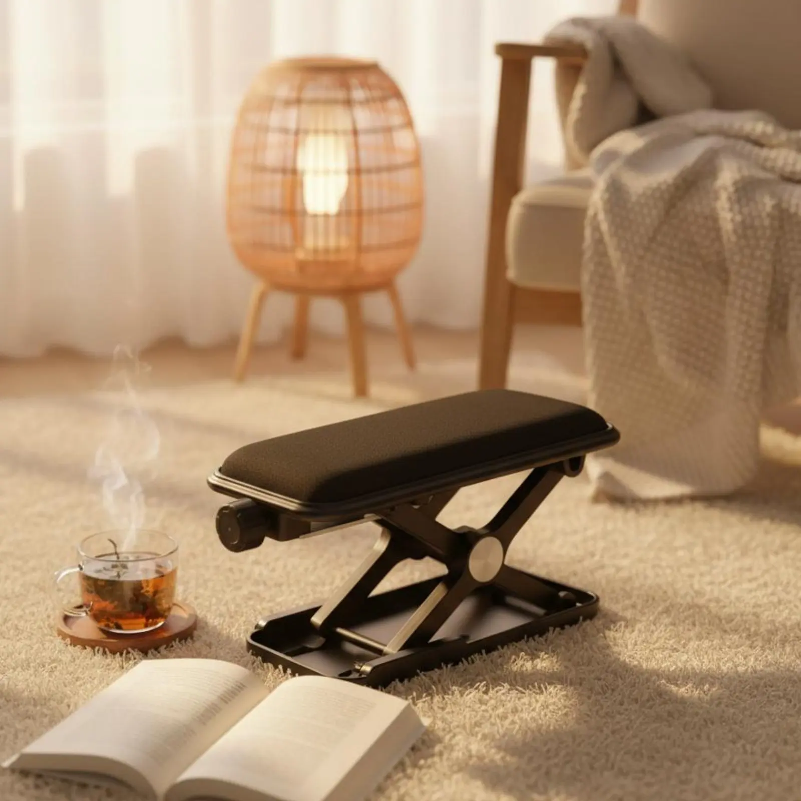 Almofada de braço ajustável em altura, suporte estável, apoio de braço ajustável para cadeira, almofada de espuma de memória, suporte ergonômico, aces