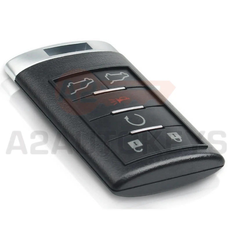 A2AUTOKEYS For Cadillac 2007 2008 2009 2010 2011 2012 2013 2014 Escalade OUC6000066 315MHZ 6 Buttons Car Auto Remote Smart Key