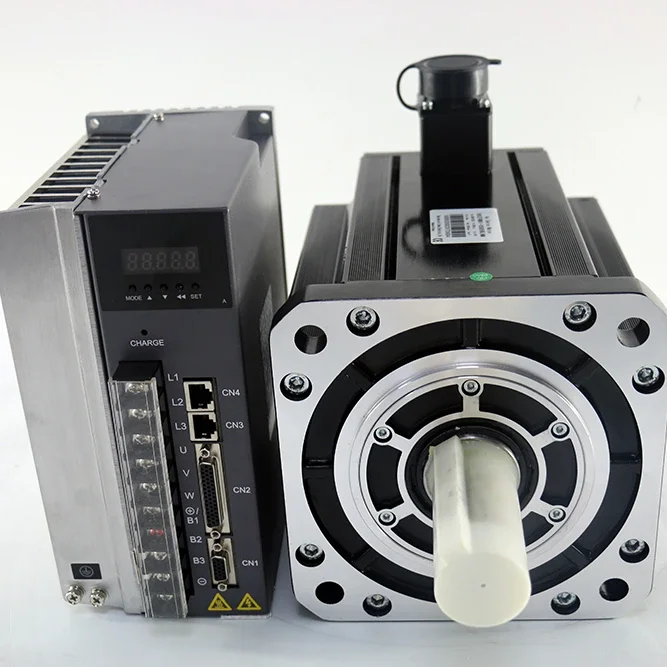 Servos 3KW 380V 23Bit 19Nm 3 Phase Servo Motor With Drive Controller 180M19015B+M1534P Servo Motor For CNC Machine