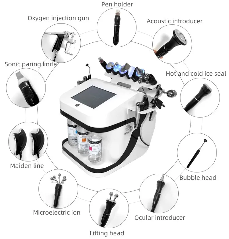 

Newest 10 in 1 Hydrodermabrasion Facial Care Machine Microdermabrasion Skin Rejuvenation Deep Cleaning Machine Facial Wrinkle