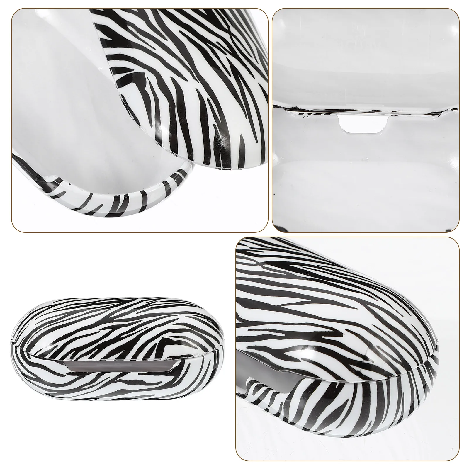 

Zebra Pattern Wireless Headset Case Waterproof Sweatproof Anti Animal Design Protective Cover for Buds Plus