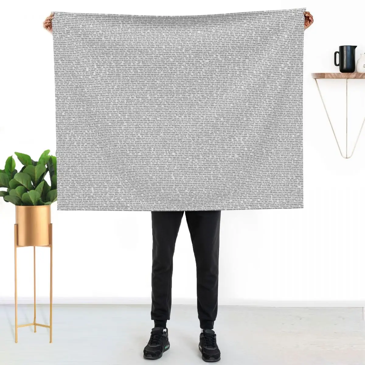 the entire bee movie script Throw Blanket Bed Fashionable Soft Beds Thins Decorative Sofas Plaid on the sofa Retros Blankets