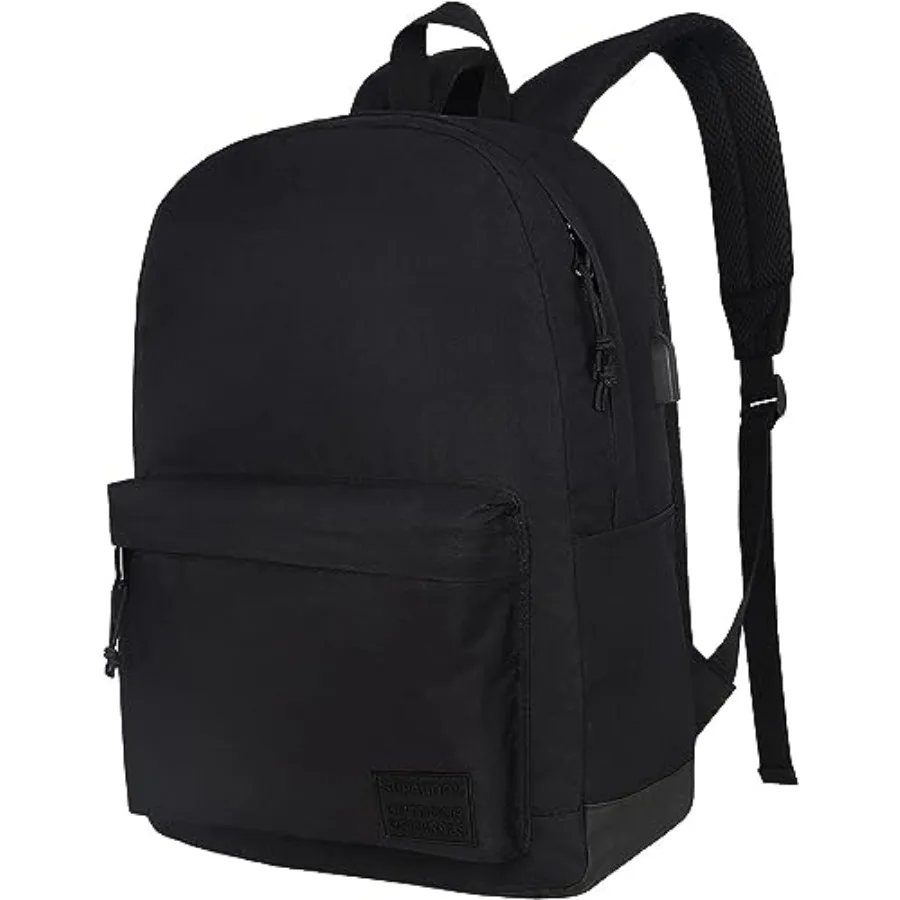 Casual Laptop Backpack for Men and Women Work backpack Black Backpacks College School Backpack for Boys and Girls USB Charging