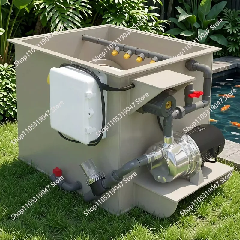 Smart Rotary Drum Filter for Koi Ponds – Auto Backwash Microscreen System for RAS Aquaculture