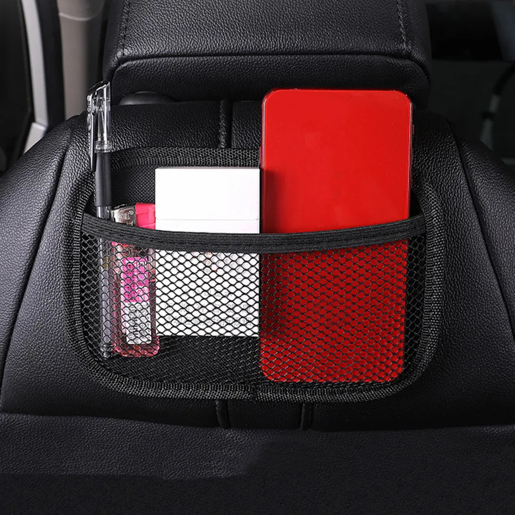 

2Pcs Car Interior Mesh Net Pocket Organizer for Seat Gap Side Door Storage Phone Tablet Small Items Clutter Control Car
