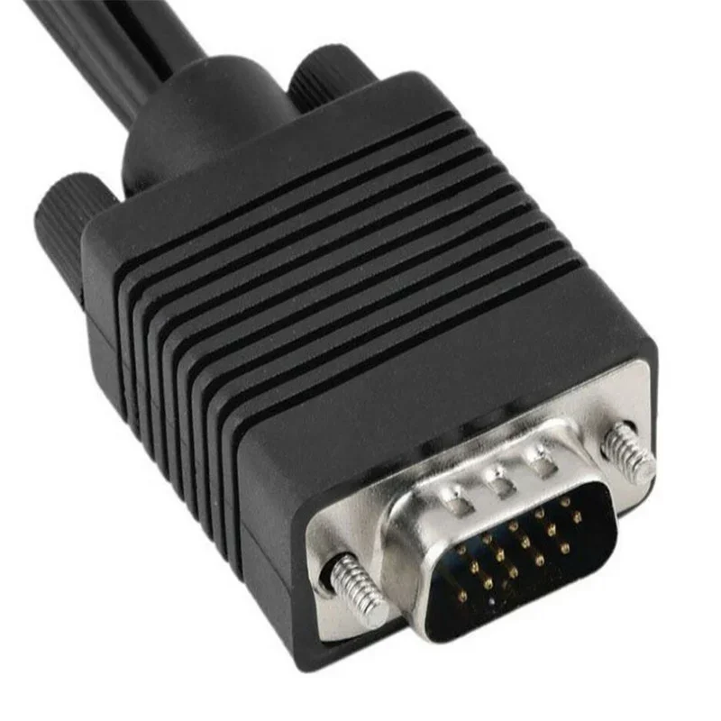 VGA męski na S-Video 3 RCA Jack żeński Kompozytowy adapter AV TV Out Konwerter Złącze Kabel wideo Laptop Karty wideo PC