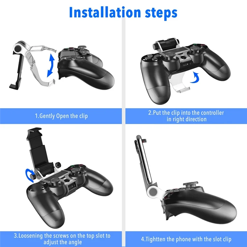-AS58 คลิปยึด Mount Holder Mount Holder Sony PS4 Slim Game Controller PS4 Pro สมาร์ทโทรศัพท์มือถือ