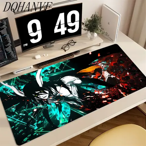 Black and white Game Mouse Pad HD BLEACH Desk Pad Extended Gaming Pc Keyboard Mats Large XXL Gamer Japanese Anime Mousepad