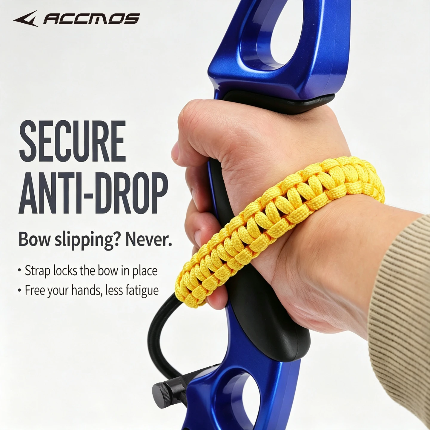 Adjustable Archery Bow Wrist Sling Compound Bow Braided Parachute Cord Handle Sling Shooting Accessory