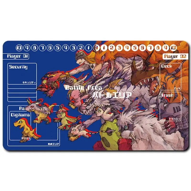 Digimon Adventure Card Pad Kanbara Takuya Greymon Diablomon Dtcg Diy Rubber Battle Mat Anime Actie Speelgoed Figuren Geschenken Voor Vriend