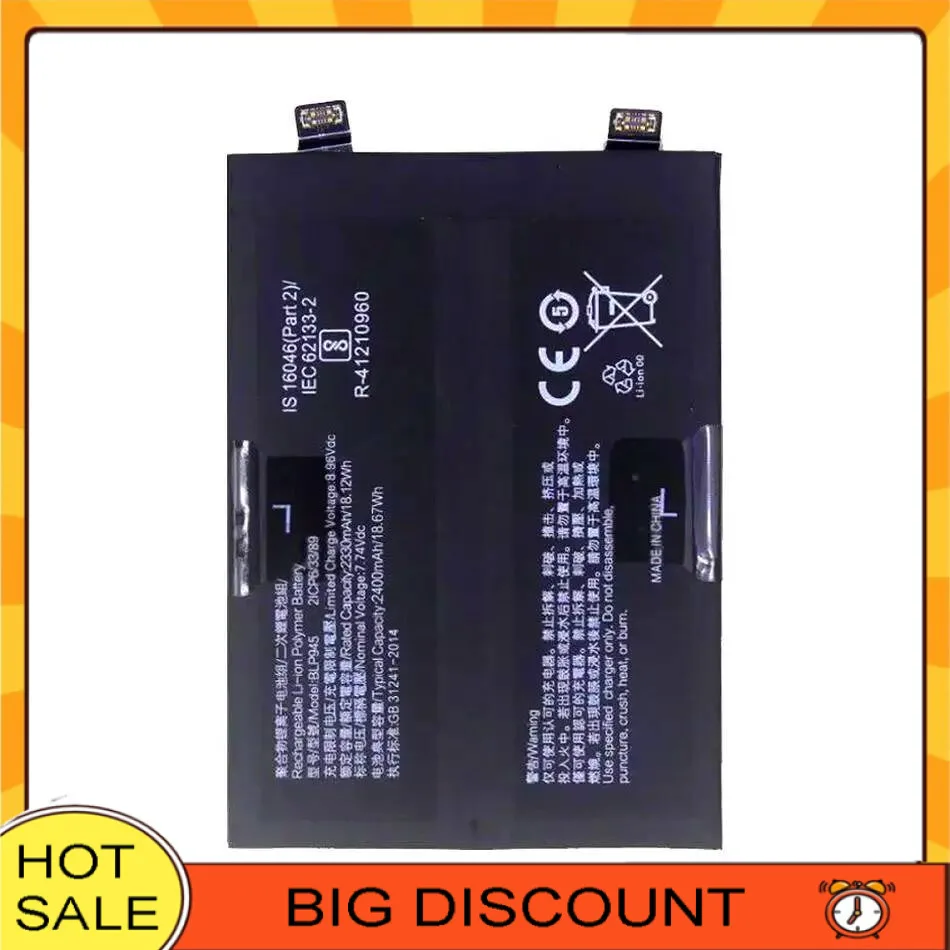 

4800Mah BLP945 Fast Charging Mobile Phone Battery For Oneplus 10T Ace Pro Good Low-Temperature Performance