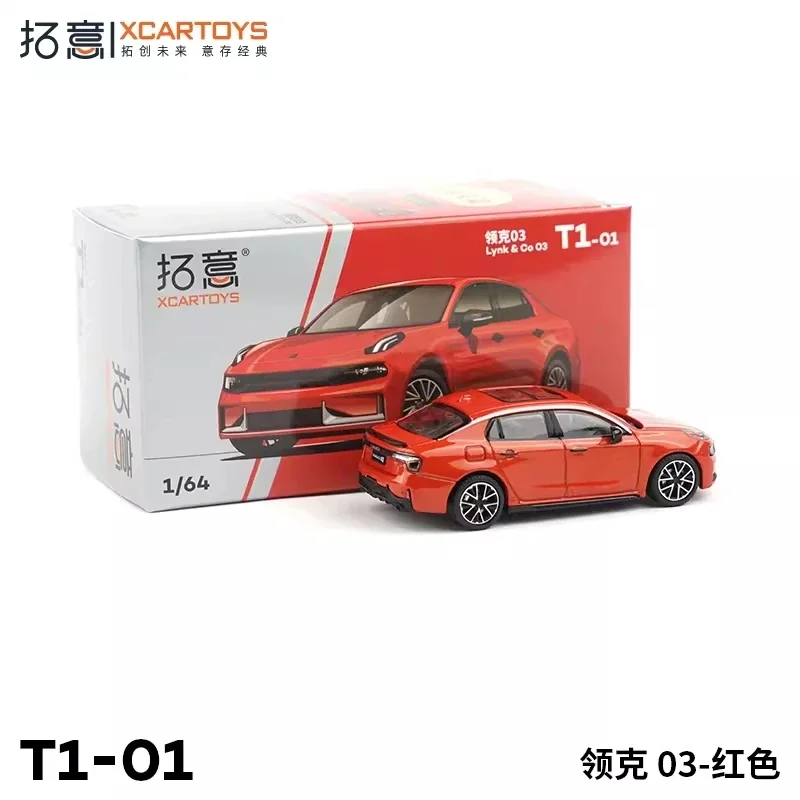 XCarToys 1:64 Lynk & Co 03 rode gegoten modelauto