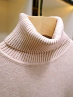 Sweater For Women Winter Thicken Turtleneck Slim Knit Pullover New Warm Plush Velvet Lined Knitwear Jumper Tops Casual Poleras - Image 3