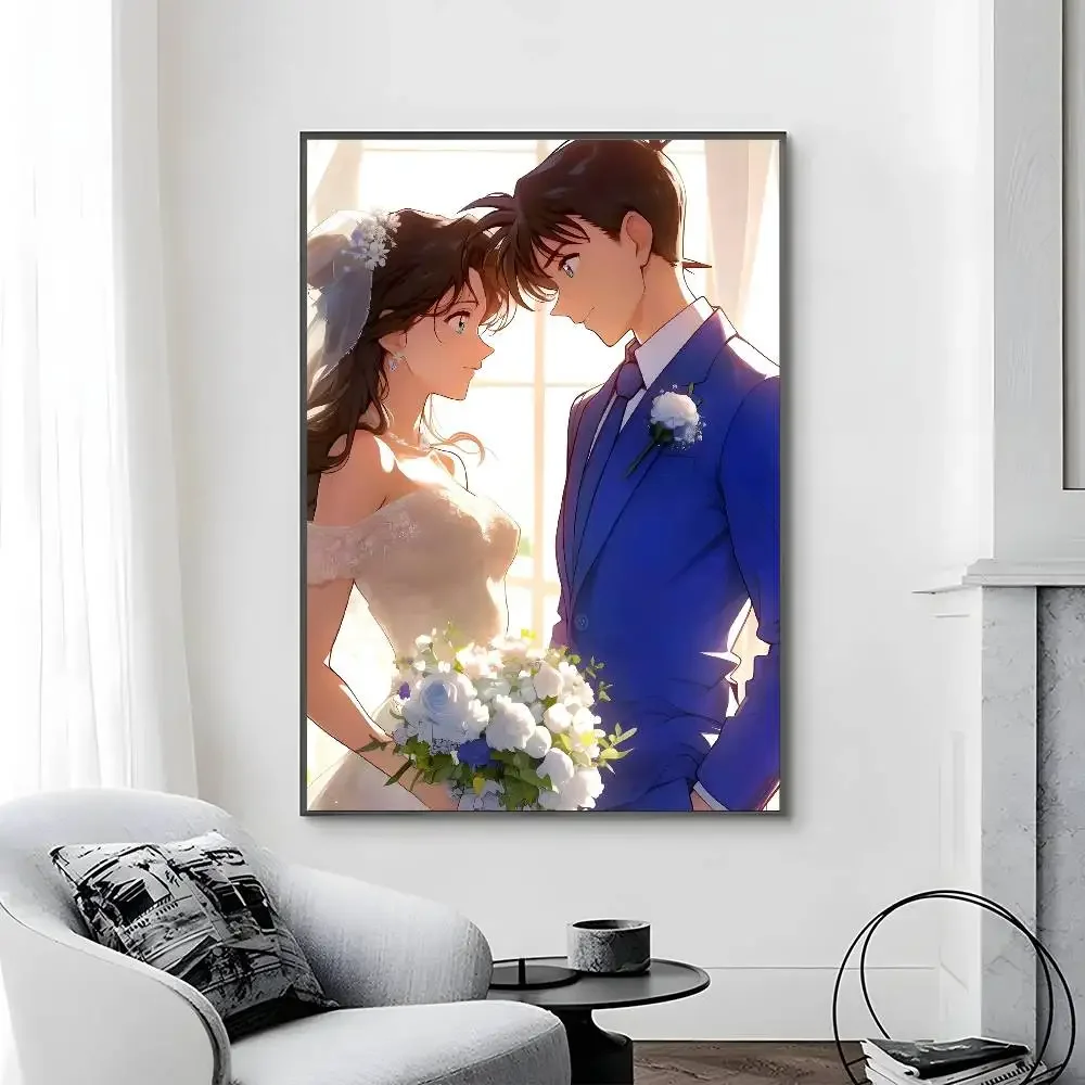 Frameless Canvas Wall Art Kaitou Kid Detective Conan HD Poster Magic Kaito Anime Print For Home Room Bar Decoration Gift
