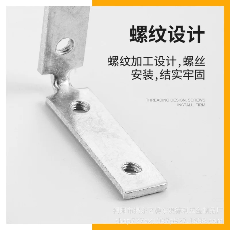 Alumínio Alloy Frame Corner Code, fixação de alça, armário com especial-Shaped Tapping, ângulo direito