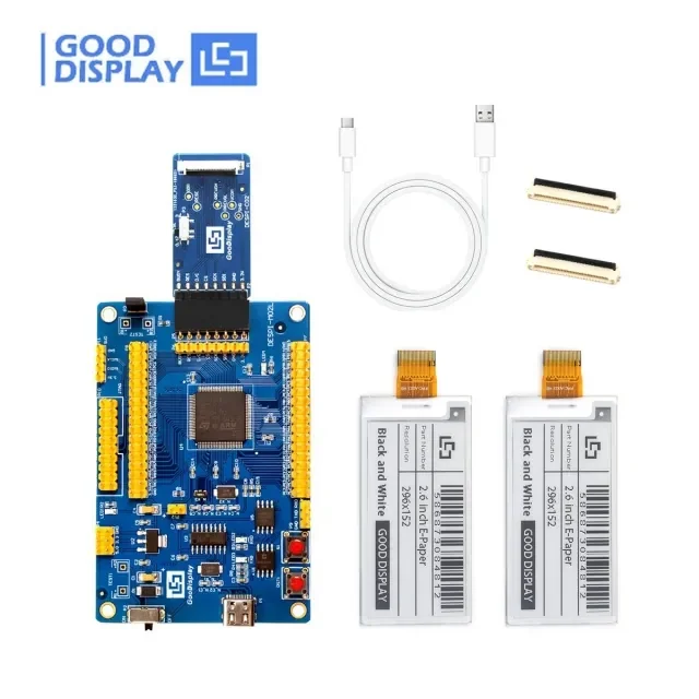 

Платформа STM32 2,6 дюйма, USB 296x152, экран для электронной бумаги SPI, 2 шт., GDEW026T0D с демонстрационным комплектом STM32