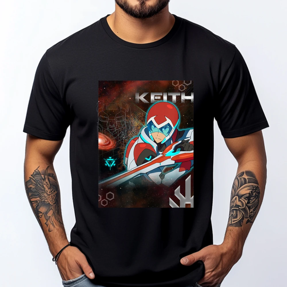 

Keith Red Lion In Action Anime T Shirts Clothes T-shirts Alphabet Clothing Men's Cotton T-Shirt Large Size Christmas