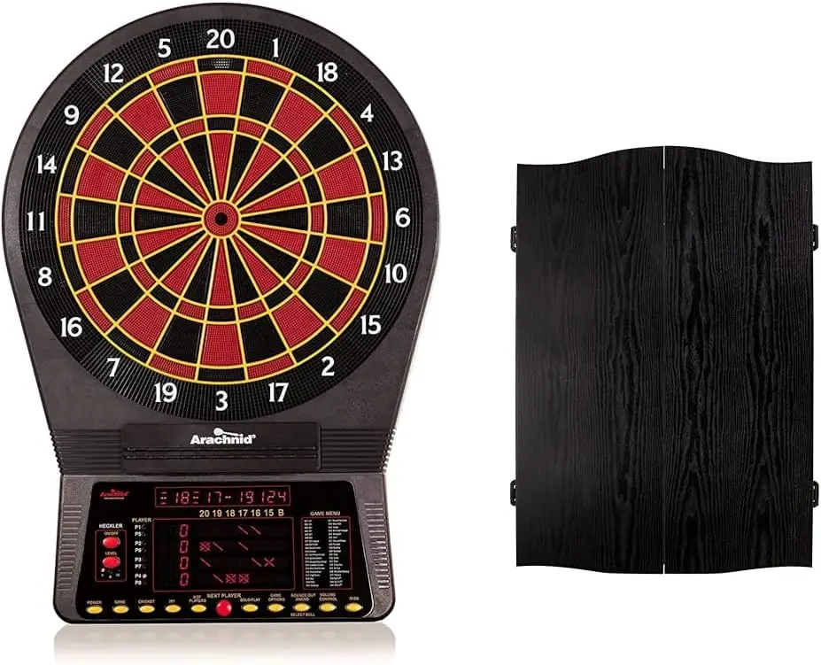 

Электронный дартс Arachnid Cricket Pro 800 с нейлоновыми прочными сегментами для повышения долговечности и воспроизведения и микротонкого сечения