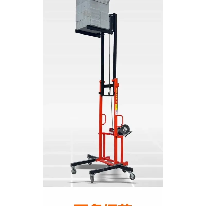 Electric Mobile Fire Pipe Installation Lift Loading Hoist CE Certified 4-6m Lifting  Platform  For  Construction  Cargo  Lifting