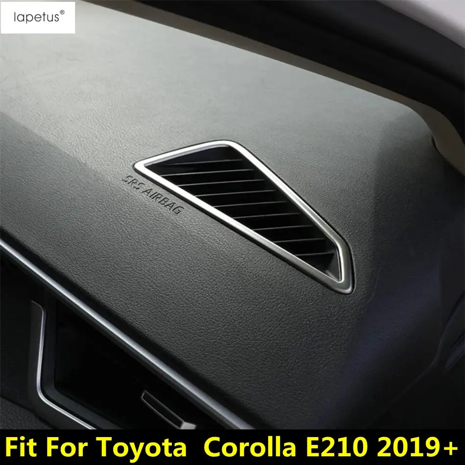 

Central Console Dashboard Air AC Vent Outlet Frame Cover Trim For Toyota Corolla E210 2019 - 2025 Stainless Steel Accessories
