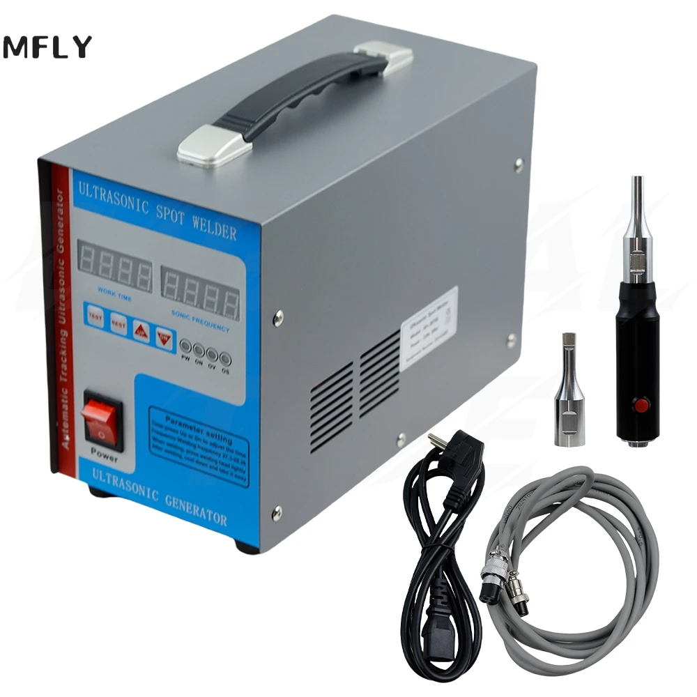 Plastic Welder 28kHz 700W with three nozzels Spot Welding Machine AC 110V/220V Ultrasonic Welding Equipment Mash Welder Tool