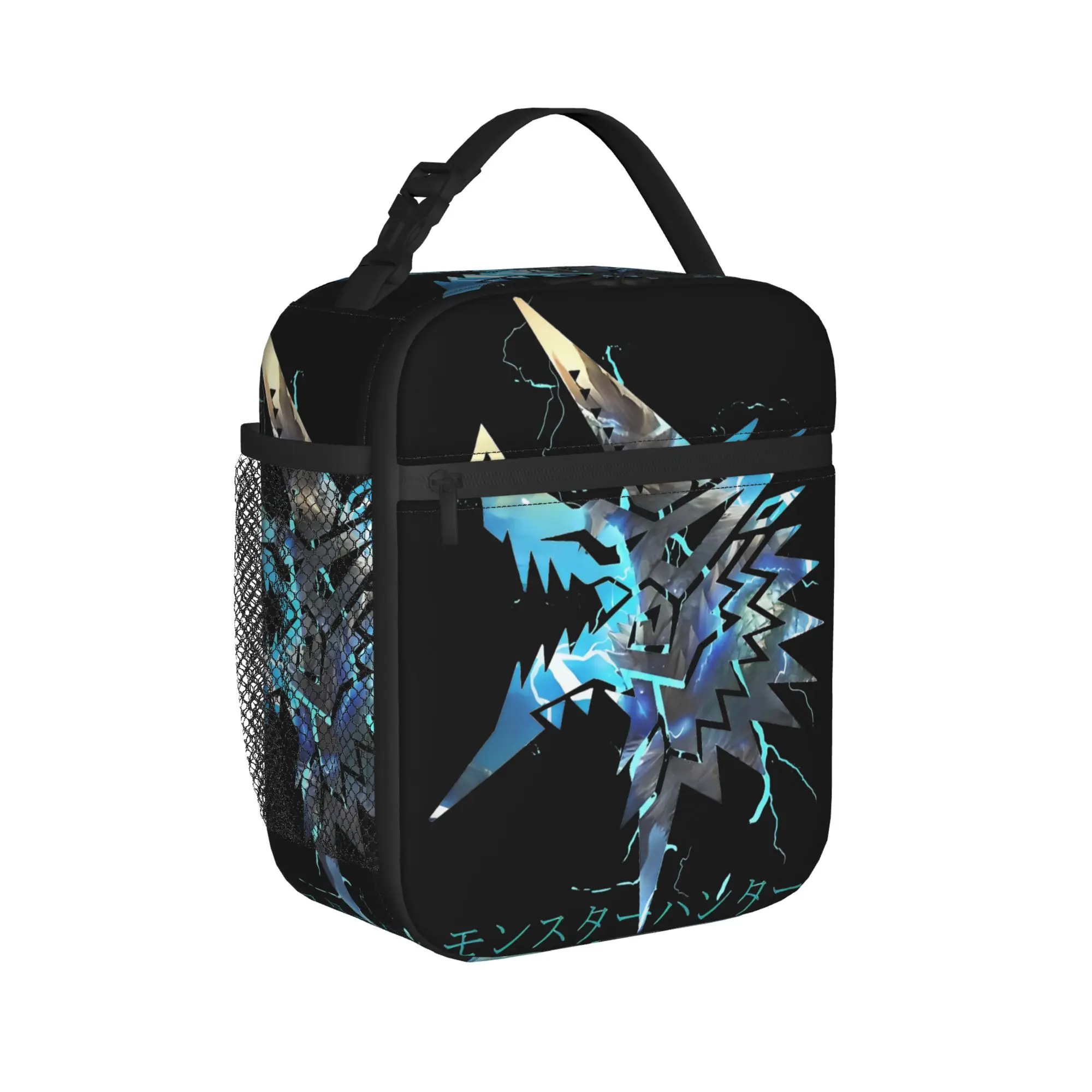 Monster Hunter - Zinogre  Insulated Lunch Bags Cooler Bag Reusable,Lunch Container  Portable Tote Lunch Box Girl Boy Outdoor