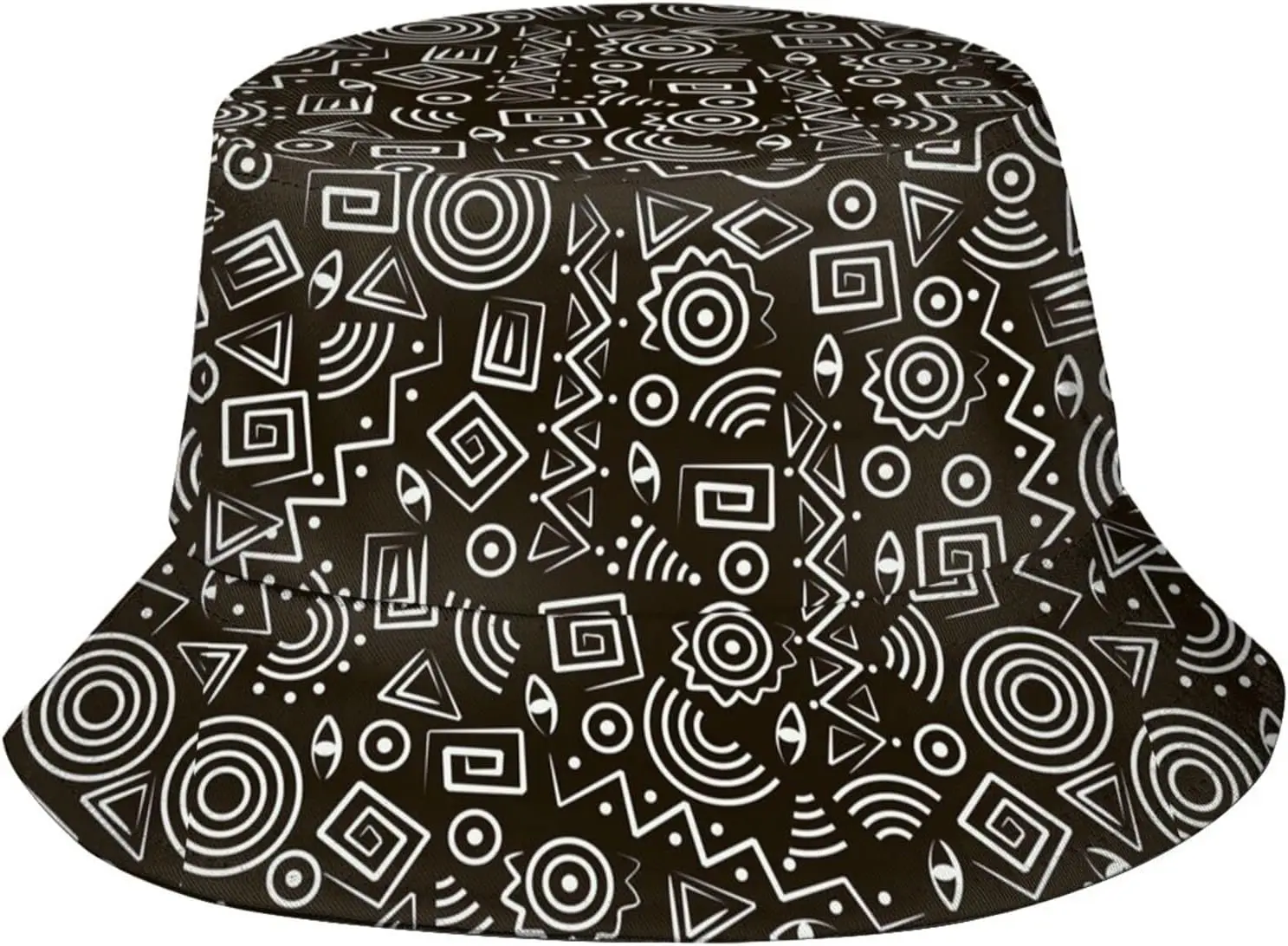 

Cute African Bucket Hats for Women Summer Beach Sun Hat Travel Outdoor Cotton Cap Fishing Hat for Men