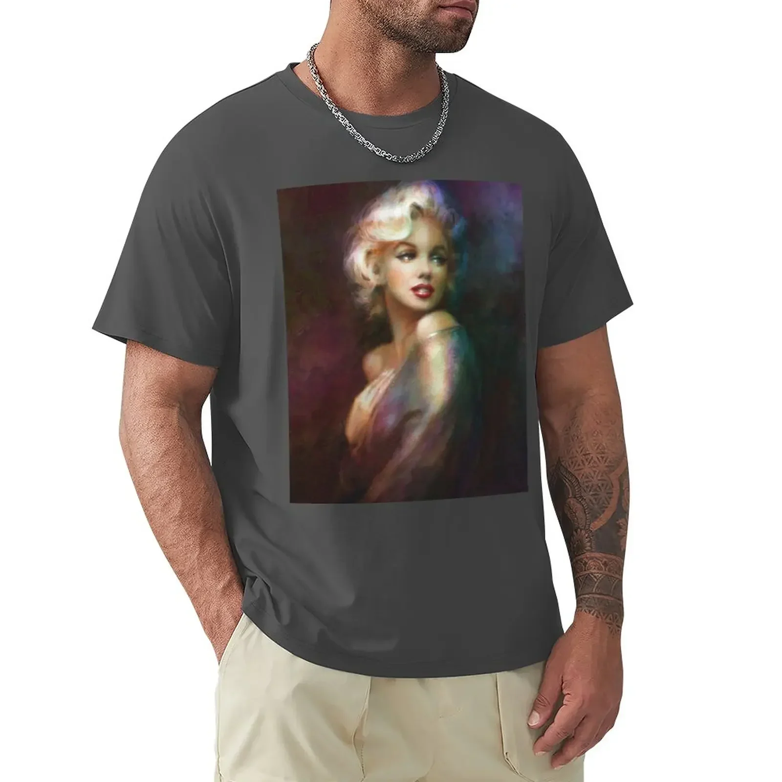 Theo Danella?s Marilyn WW colour T-Shirt customs anime clothes designer t shirt men