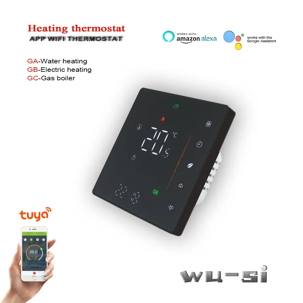 Wifi Smart Thermostat Temperature Controller for boiler thermostat Works with Alexa Google Home 24V 220V