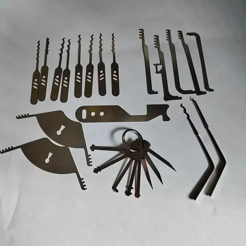 أداة مشط إصلاح الباب المتعددة أداة تجاوز الأقفال أدوات EDC قفل رئيسي لجميع الأقفال مجموعة صيانة قفل كومبو رئيسي #5