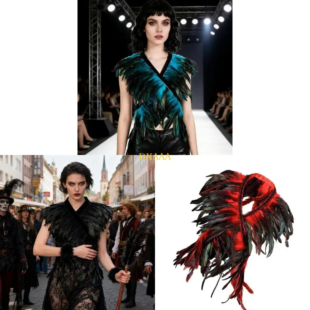 

DXAA Delicate Embellished Collar Halloween Neckpiece For Stage Shows Cosplay And Character Dressing