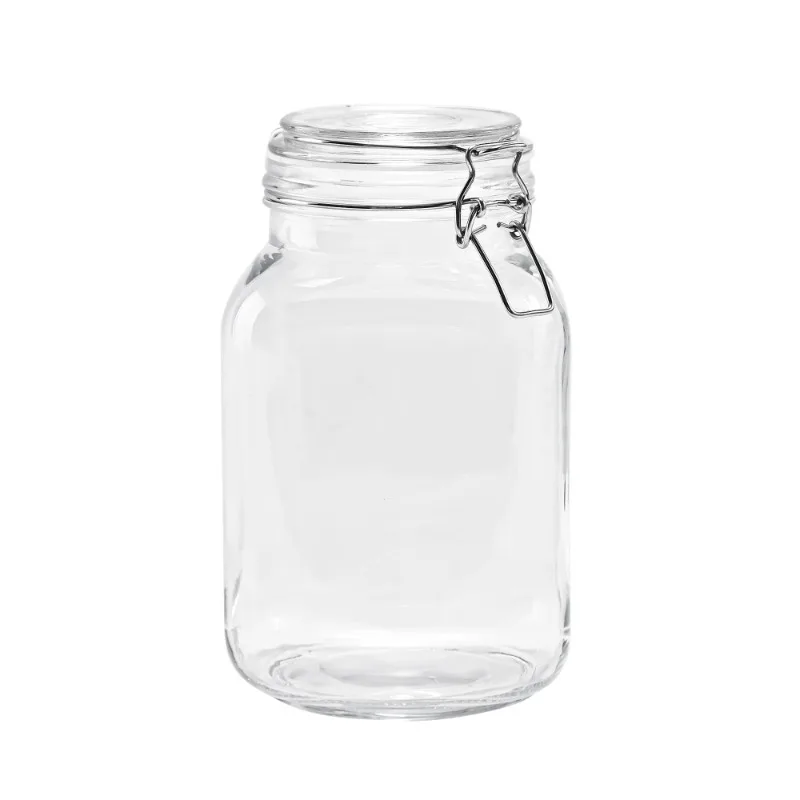 

Glass 67 oz Lock Lid Storage Jar Canister storage containers kitchen storage kitchen storage container