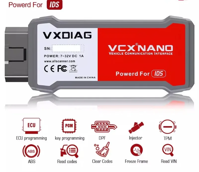 VXDIAG VCX Nano for For-d/Maz-da 2 in 1 with IDS view 4