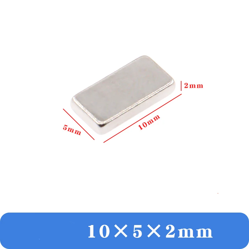 20/50 قطعة 10x5x2 مللي متر و 10x5x3 مللي متر الثنائي المغناطيسي ، ضبط قوةك المغناطيسية دون تغيير بصمة القدم #3