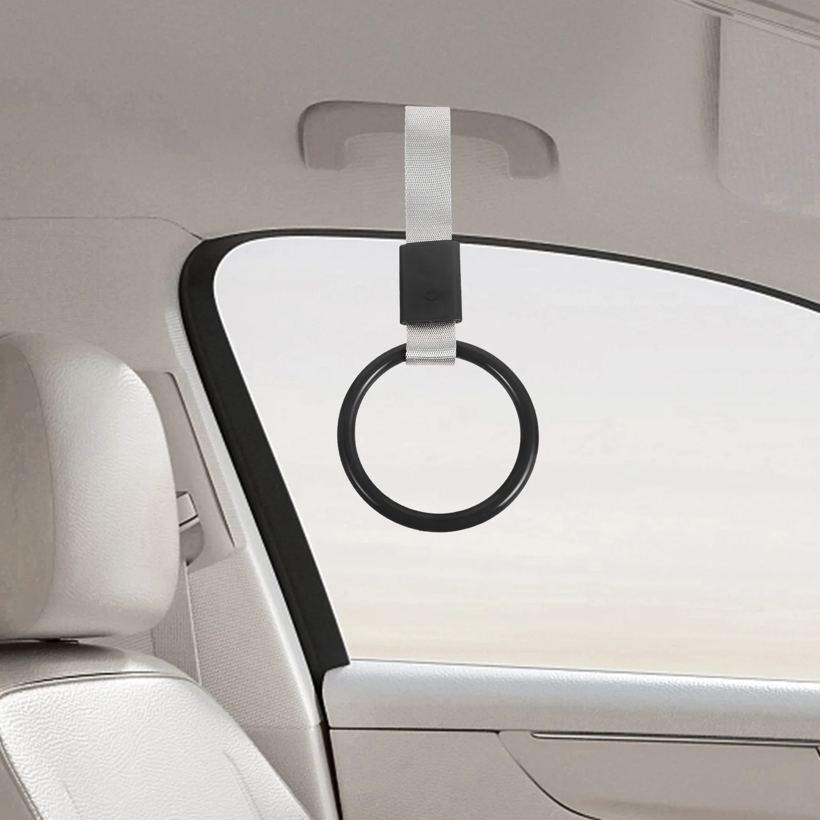 

Static Dissipation Ring Car Handle Strap For Warning Round-Shaped Anti-Static Bumper Accessory Durable Nylon Hanging Safety