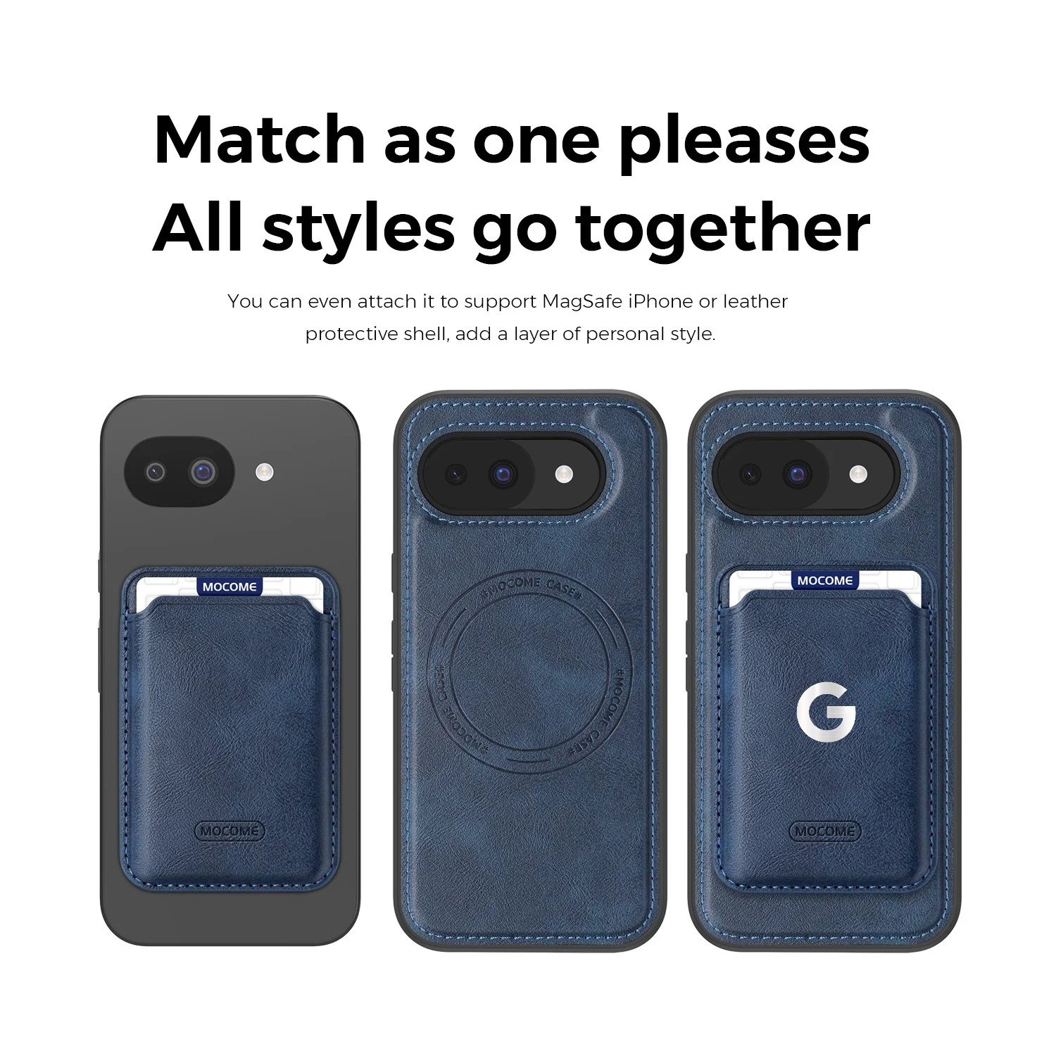 

Premium Business For Magsafe Charge Leather Case For Google Pixel 10A 9A 10 9 Pro XL 8 Pro Cards Slots Holder Kikstand Bag Cover