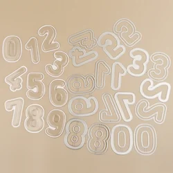 Nummer Metalen Snijstans/Shaker Blisters Voor Diy Scrapbooking Verjaardagsverjaardag Interactieve Shaker Kaart Decoratie Ambacht