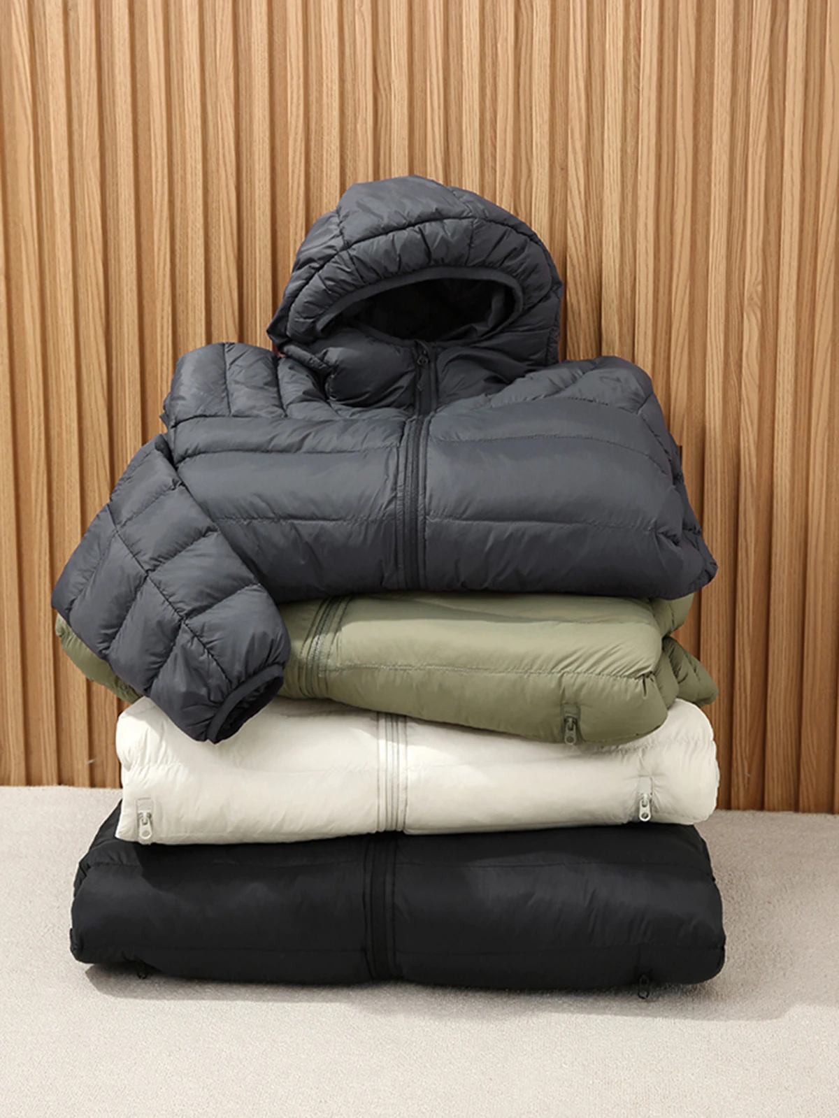 Thickened Thermal Cotton Jacket Hooded 3D Tailoring Outdoor Sports Men Women Casual Style Zipper Closure Long Sleeve Coat