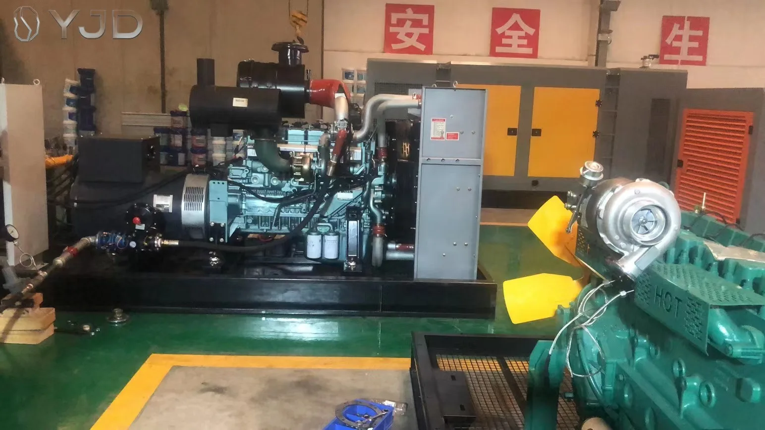 2MW Natural Gas Generator Set 2500kva Auto Start Open Frame Powered by K50-G10 Engine with Synchronous Parallel