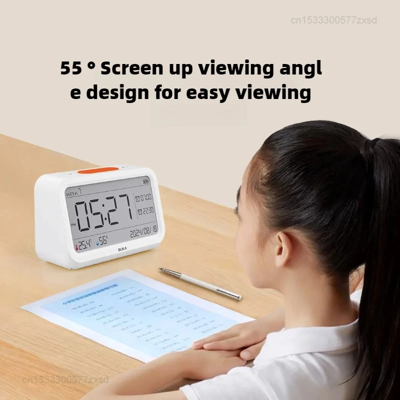 Xiaomi DUKA Electronic LCD Digital Alarm Clock Multi-functional Large Screen Time Temperature Humidity Display Table Wall Clock